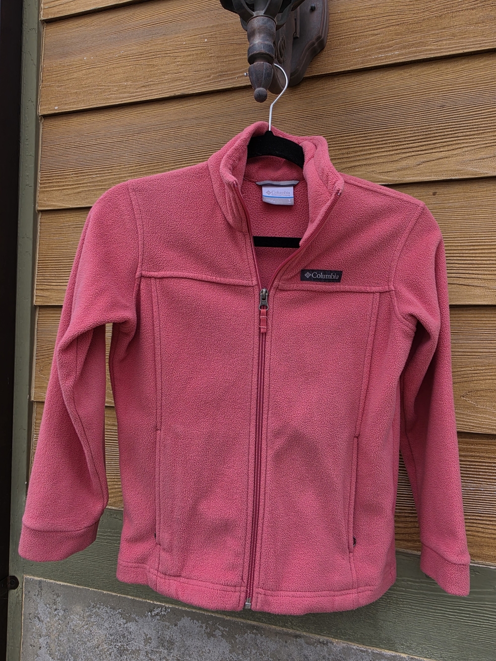 Girls Columbia Rose Pink Zippered Fleece